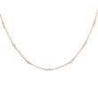 Load image into Gallery viewer, Herkimer Diamond Station Necklace - Studio Blue