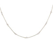 Load image into Gallery viewer, Herkimer Diamond Station Necklace - Studio Blue