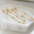 Load image into Gallery viewer, Dotted Chain Stud Earrings - Studio Blue