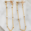 Load image into Gallery viewer, Dotted Chain Stud Earrings - Studio Blue