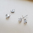 Load image into Gallery viewer, Classic CZ Diamond Studs in 14k Gold - Studio Blue
