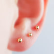 Load image into Gallery viewer, Ball Back Studs in 14K - Studio Blue