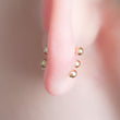 Load image into Gallery viewer, Ball Back Studs in 14K - Studio Blue