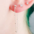 Load image into Gallery viewer, Dotted Chain Stud Earrings - Studio Blue