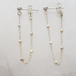 Load image into Gallery viewer, Dotted Chain Stud Earrings - Studio Blue