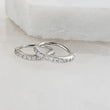 Load image into Gallery viewer, 7 CZ Diamond Sparkle Hoops - Studio Blue