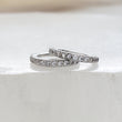 Load image into Gallery viewer, 7 CZ Diamond Sparkle Hoops - Studio Blue