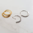 Load image into Gallery viewer, 7 CZ Diamond Sparkle Hoops - Studio Blue