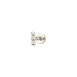Load image into Gallery viewer, Three Bead Flat Back Stud in 14k Gold - Studio Blue