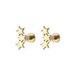 Load image into Gallery viewer, Tiny Stars Flat Back in 14k Gold - Studio Blue