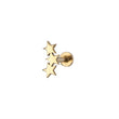 Load image into Gallery viewer, Tiny Stars Flat Back in 14k Gold - Studio Blue