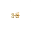 Load image into Gallery viewer, Double Diamond Infinity Studs in 14k Gold - Studio Blue