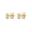 Load image into Gallery viewer, Double Diamond Infinity Studs in 14k Gold - Studio Blue