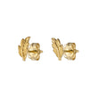 Load image into Gallery viewer, Delicate Feather Studs in 14K Gold - Studio Blue