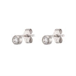 Load image into Gallery viewer, Diamond CZ Bezel Studs - Studio Blue