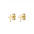 Load image into Gallery viewer, Tiny Cross Studs - Studio Blue