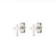 Load image into Gallery viewer, Tiny Cross Studs - Studio Blue