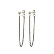 Load image into Gallery viewer, Dotted Chain Stud Earrings - Studio Blue