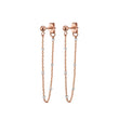 Load image into Gallery viewer, Dotted Chain Stud Earrings - Studio Blue