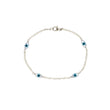 Load image into Gallery viewer, Evil Eyes Bracelet - Studio Blue