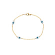 Load image into Gallery viewer, Evil Eyes Bracelet - Studio Blue