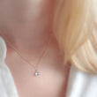 Load image into Gallery viewer, Tiny Blue Topaz Drop Necklace - Studio Blue