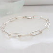 Load image into Gallery viewer, Bold Paperclip Link Bracelet - Studio Blue