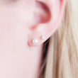Load image into Gallery viewer, Classic CZ Diamond Studs in 14k Gold - Studio Blue