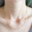 Load image into Gallery viewer, Delicate Lace Necklace - Studio Blue