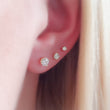 Load image into Gallery viewer, Classic CZ Diamond Studs - Studio Blue