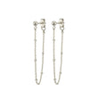 Load image into Gallery viewer, Dotted Chain Stud Earrings - Studio Blue
