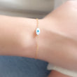 Load image into Gallery viewer, Dainty Evil Eye Bracelet - Studio Blue