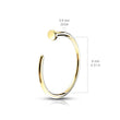 Load image into Gallery viewer, Dot Hug Hoops in 14k Gold - Studio Blue