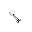 Load image into Gallery viewer, Tiny Heart Threaded Flat Back - Studio Blue