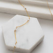 Load image into Gallery viewer, Herkimer Diamond Station Necklace - Studio Blue