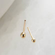Load image into Gallery viewer, Dainty Ball Studs in 14K Gold - Studio Blue