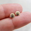 Load image into Gallery viewer, Little Seashell Studs - Studio Blue
