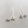 Load image into Gallery viewer, Classic CZ Diamond Studs - Studio Blue