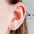 Load image into Gallery viewer, Classic CZ Diamond Studs in 14k Gold - Studio Blue
