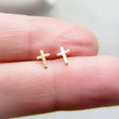 Load image into Gallery viewer, Tiny Cross Studs - Studio Blue