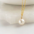 Load image into Gallery viewer, Single Pearl Drop Necklace - Studio Blue