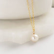Load image into Gallery viewer, Single Pearl Drop Necklace - Studio Blue