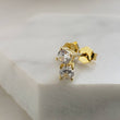 Load image into Gallery viewer, Classic CZ Diamond Studs - Studio Blue