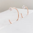 Load image into Gallery viewer, Dainty Sparkle Hug Hoops - Studio Blue