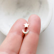 Load image into Gallery viewer, Crescent Moon & Star Studs - Studio Blue
