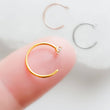 Load image into Gallery viewer, Dainty Sparkle Hug Hoops - Studio Blue