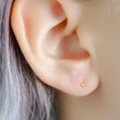 Load image into Gallery viewer, Super Tiny Ball Studs in 10K Gold - Studio Blue