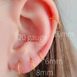 Load image into Gallery viewer, Super Thin Endless Hoops - Studio Blue