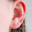 Load image into Gallery viewer, Super Thin Endless Hoops - Studio Blue