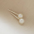 Load image into Gallery viewer, Classic Pearl Studs - Studio Blue